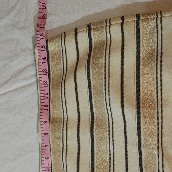J Crew Factory Metallic Striped Skirt - Picture 6 of 9